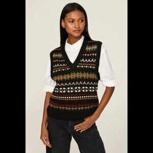 Scotch & Soda Wool Blend Sweater Vest Size Small